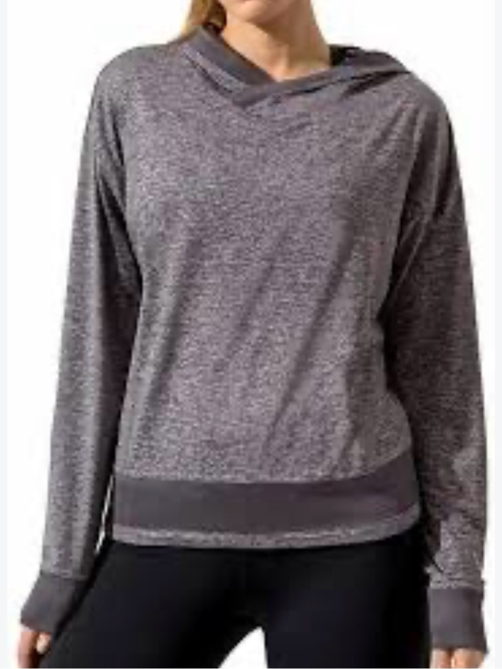 Mondetta Heathered Gray Hooded Pullover